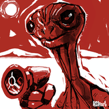 Black, White, and Red All Over: Solo Monster Portrait