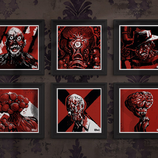 Black, White, and Red All Over: Solo Monster Portrait