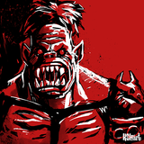 Black, White, and Red All Over: Solo Monster Portrait