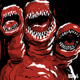 Black, White, and Red All Over: Solo Monster Portrait