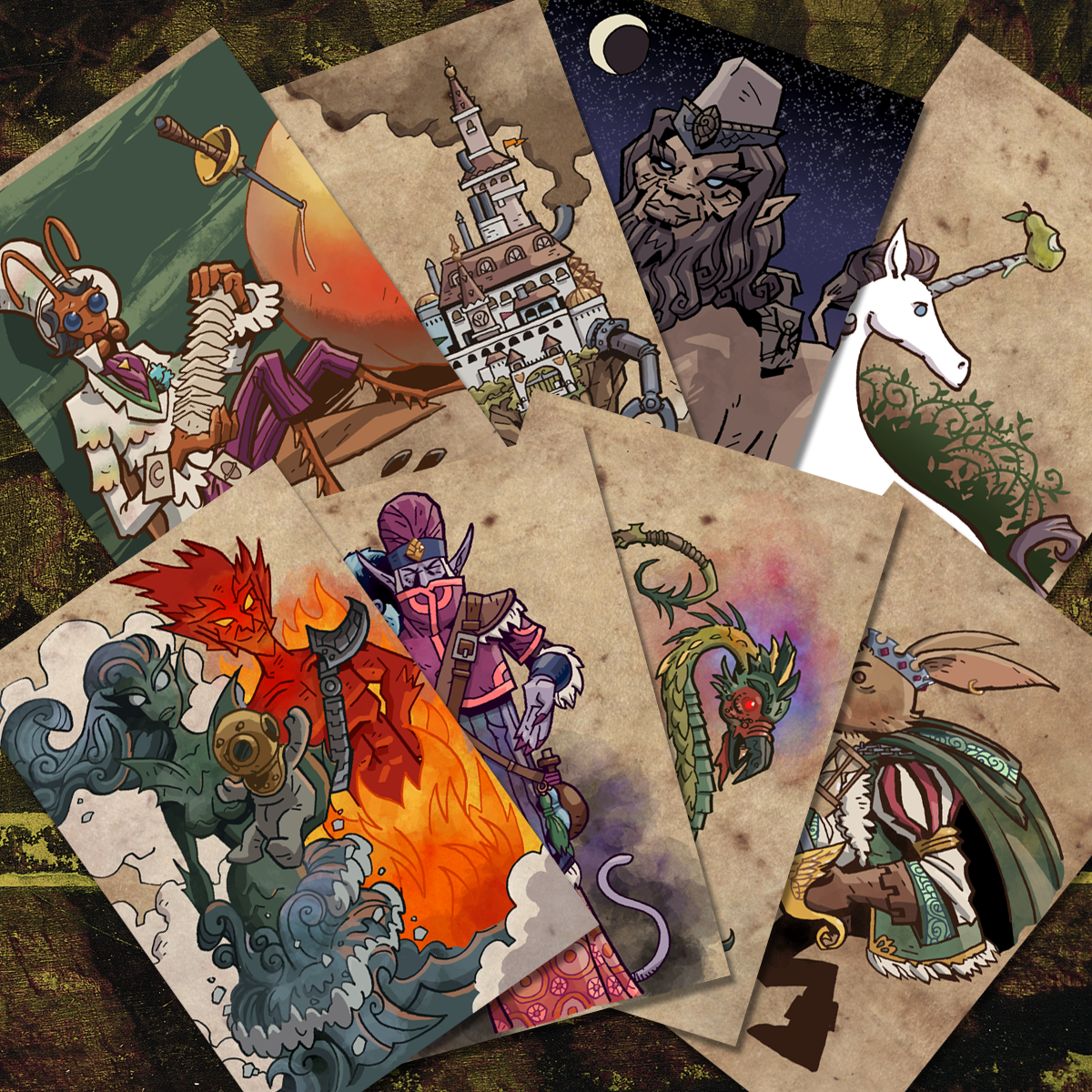 Harrow Deck Postcard Set – Kyle Stanley Hunter Art