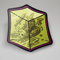 Gelatinous Cube Sticker