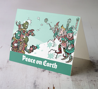 Set of "Let This Year End" Holiday Cards